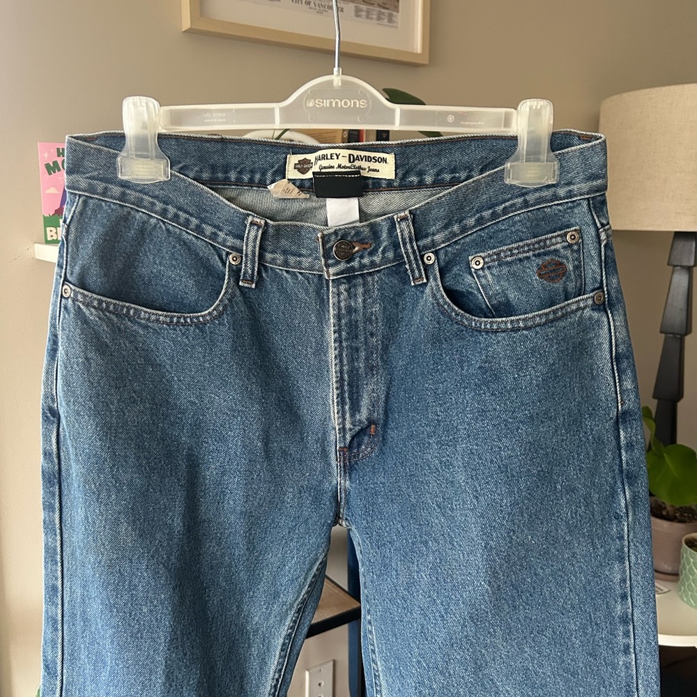 Harley-Davidson Classic Heavy Denim Blue Straight Jeans